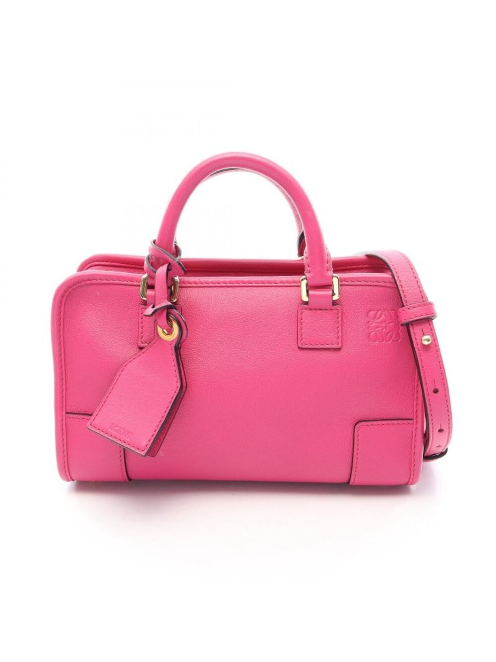 Loewe Handbag Amazona 24 2-Way Magenta Leather